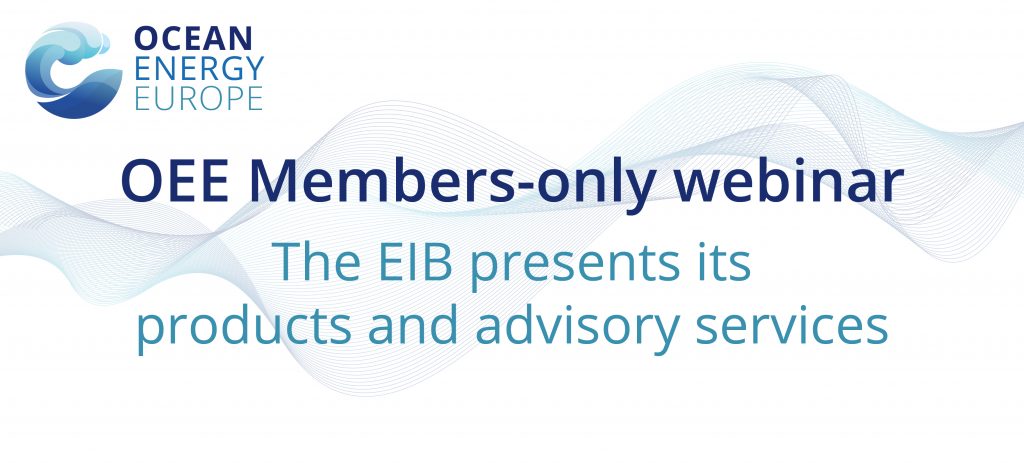 OEE Members Only Webinar — The EIB Presents Its Products and Advisory Services